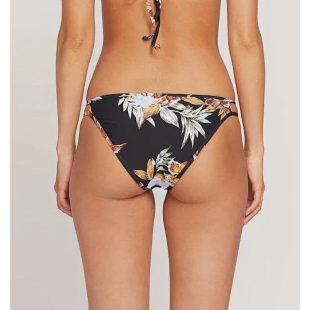 Volcom Bikini Bottom SZ Extra Small Simply Ink Tropakill Hipster NWT Floral Full - Picture 2 of 16